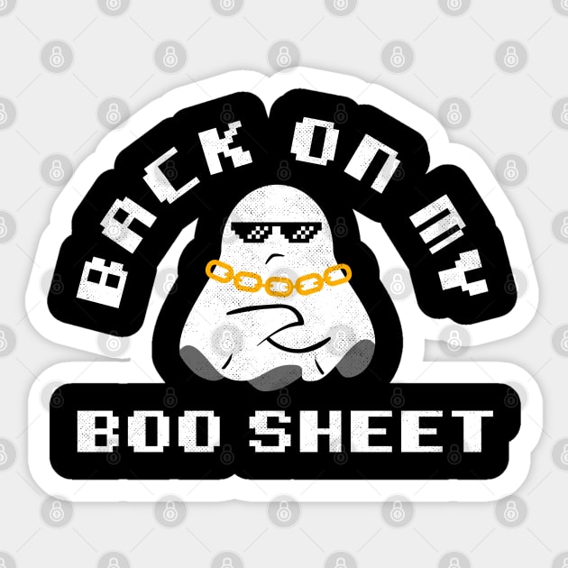 Back On My Boo Sheet Funny Halloween Sticker by Tingsy